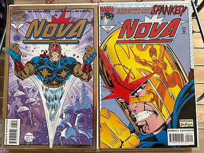 Buy NOVA COMIC LOT 1&2 1994  NM 2ND SERIES #1 Gold Foil - Marvel Comics • 9.99£