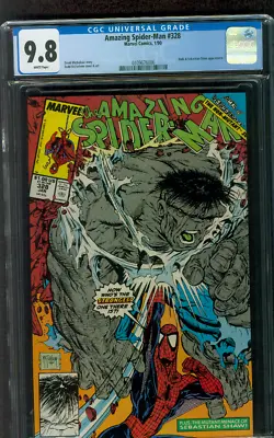 Buy Amazing Spider Man 328 CGC 9.8 Todd McFarlane Art Hulk Cover 1/1990 • 141.92£