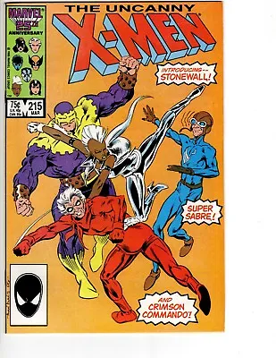 Buy THE UNCANNY X-MEN #215 Newsstand Storm Wolverine 1st Crimson Commando NM- • 7.88£
