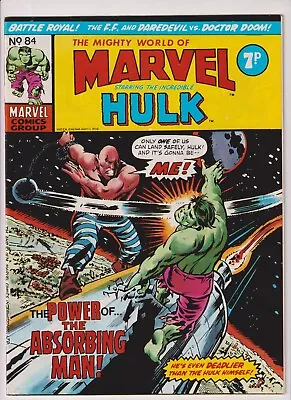 Buy Mighty World Of Marvel #84 Hulk Fantastic Four Daredevil Doctor Doom Kirby Lee • 1.49£