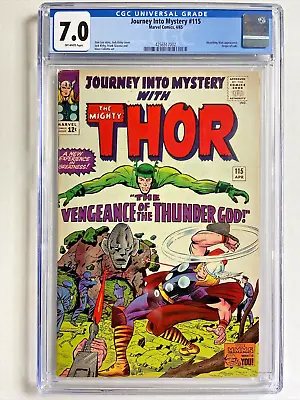 Buy Journey Into Mystery #115 CGC 7.0 Marvel Comics 1965 Origin Loki Kirby • 158.60£
