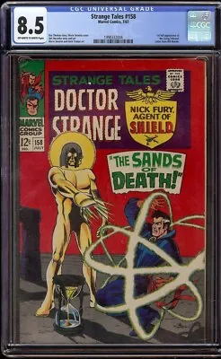 Buy Strange Tales # 158 CGC 8.5 OW/W (Marvel, 1967) 1st Appearance Living Tribunal • 359.78£