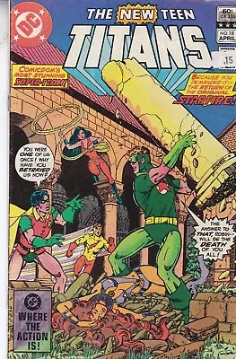 Buy Dc Comics New Teen Titans Vol. 1 #18 April 1982 Fast P&p Same Day Dispatch • 7.99£