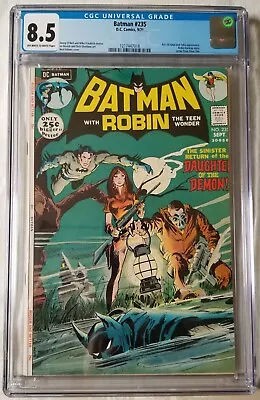 Buy Batman #235 Cgc 8.5 White Pages 1971 Ra's Al Ghul Talia App Neal Adams Cover • 600.46£