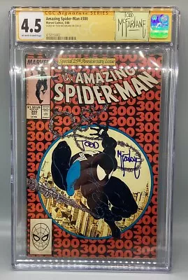 Buy 1988 Amazing Spider-Man #300 CGC 4.5 Off-White - Signed By Todd McFarlane • 513.89£