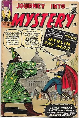 Buy Journey Into Mystery #96, Marvel 1963 Early Thor By Joe Sinnoitt VG+ • 87.23£