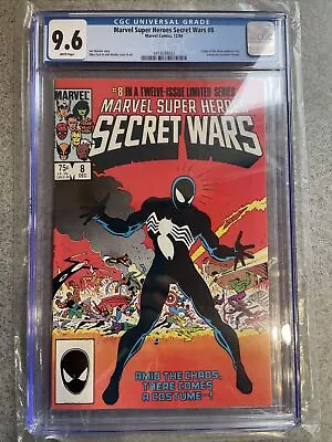 Buy Marvel Super-Heroes Secret Wars 8 CGC 9.6 1st Black Suit Venom White Pages • 233.23£
