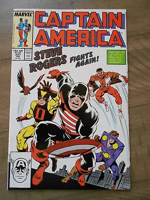 Buy CAPTAIN AMERICA #337 Marvel Comics 1st Series 1988 VF/VF+ Steve Rogers Returns! • 6.07£