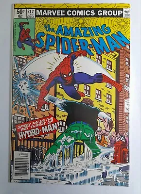 Buy 1981 Amazing Spiderman 212 NM. First Hydroman.Newstand Variant.Marvel Comics • 85.41£
