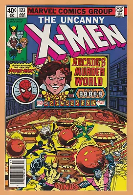 Buy Uncanny X-Men #123 - 1st Arcade + Murderworld - NM • 48.22£