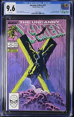 Buy X-Men #251 CGC 9.6 White Pages - Classic Silvestri Cover • 98.83£