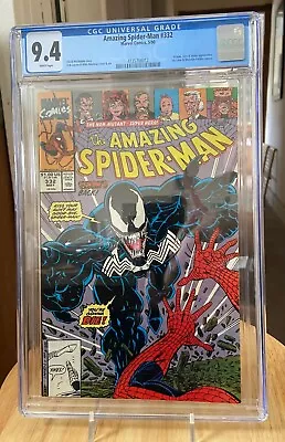 Buy Amazing Spider-Man #332 CGC 9.4 Venom Styx & Stone Jay Leno Appear WP • 47.30£