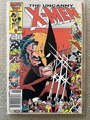 Buy Uncanny X-men #211 Wolverine 1st Appearance Of The Marauders Newsstand Vf/nm • 14.20£