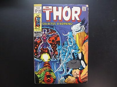 Buy Marvel Comics Group Comic Book The Mighty Thor #162 Galactus A'Borning 1969 • 39.18£