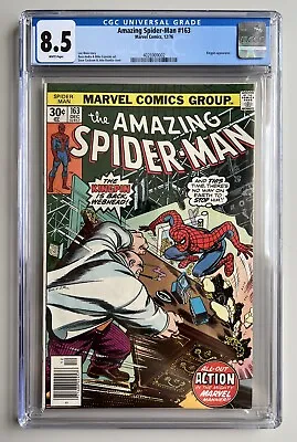 Buy Amazing Spider-Man 163 - CGC 8.5 - WHITE Pages , John Romita Kingpin Cover, Nice • 100£