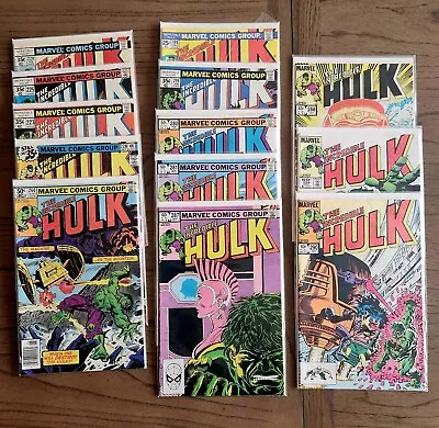Buy Marvel Comics Bulk Lot Of 13 - The Incredible Hulk Various 1980s Era Comics Lot • 28.09£