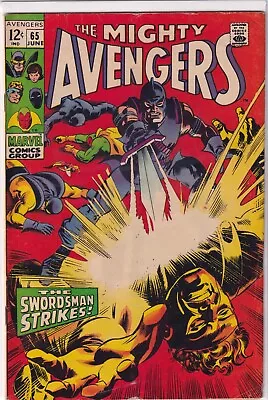 Buy Avengers #65 (Marvel 1969) Partial Origin Of Hawkeye • 15.80£