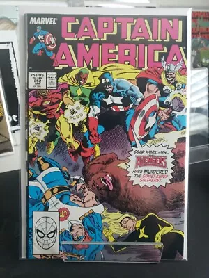 Buy Captain America #352: 1st App Of Fantasma & Supreme Soviets (Marvel 1989) • 16.09£