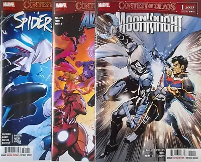 Buy AVENGERS #1 MOON KNIGHT #1 SPIDER-GWEN #1 ANNUAL Contest Of Chaos *FREE UK PPH* • 15.99£