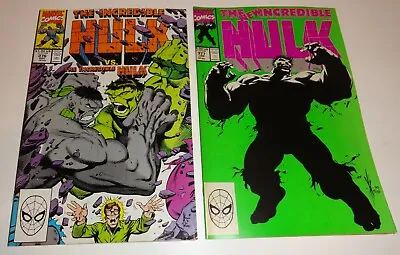 Buy Hulk #376,377 Dale Keown Green Hulk Vs Gray, 1st All New Hulk Nm 9.2's  1990/91 • 30.40£