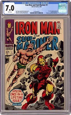 Buy Iron Man And Sub-Mariner #1 CGC 7.0 1968 4140848002 • 228.64£