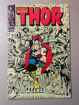 Buy Mighty Thor #154 (1968) - Jack Kirby - 1st Appearance Mangog - Fine (6.0) • 43.44£