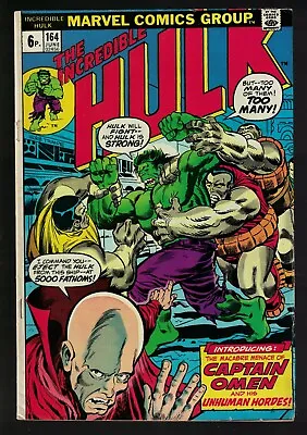 Buy Marvel Comics Hulk 164 FN 6.0 1969 Avengers  • 13.99£