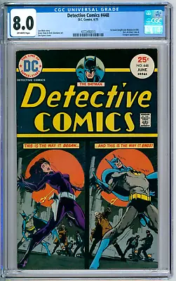 Buy Detective Comics 448 CGC Graded 8.0 VF DC Comics 1975 • 64.21£