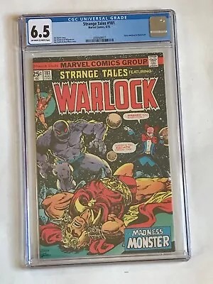 Buy Strange Tales #181 CGC 6.5 2nd App Gamora Adam Warlock Story Marvel Comics • 39.18£