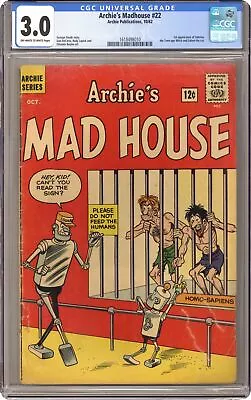 Buy Archie's Madhouse #22-12CENT CGC 3.0 1962 1618498010 • 643.61£