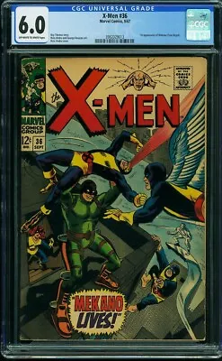 Buy The X-Men #36 (Sep 1967) ✨ Graded 6.0 OFF-W To WHITE Pages By CGC ✔ 1st Mekano! • 88.34£