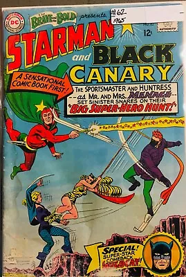 Buy Brave And Bold #62 October 1965 VG Starman, Black Canary, Wildcat, Huntress • 14.66£