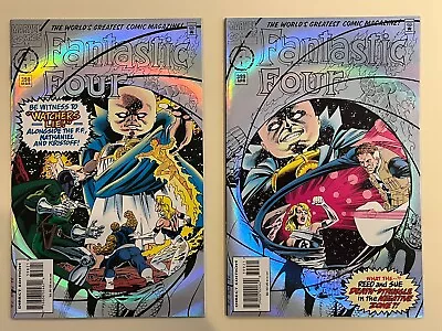 Buy Fantastic Four #398 & #399 (1995) Silver Foil Covers VFN/NM • 8.99£