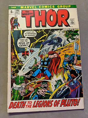 Buy The Mighty Thor #199, Marvel Comics, 1st Ego-Prime, 1972, FREE UK POSTAGE • 13.99£
