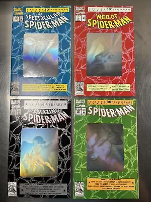 Buy Amazing Spider-Man Lot 30th Anniversary Complete Hologram Set 365 189 26 90 1992 • 40.21£
