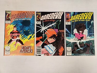 Buy Daredevil 254 255 256 1st Typhoid Mary Ann Nocenti John Romita Jr Marvel 1988 • 28.14£