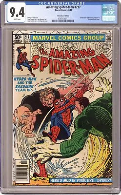 Buy Amazing Spider-Man #217N Newsstand Variant CGC 9.4 1981 4341136017 • 61.64£