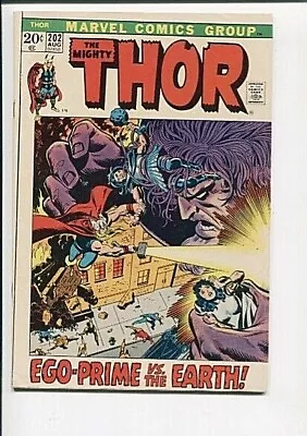 Buy Thor 202 Fn 2nd Ego-prime 1972 • 7.94£