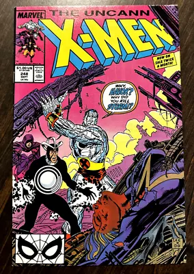 Buy Uncanny X-Men #248 (Marvel Comics 1989) 1st Jim Lee Artwork On X-Men! VF • 4.74£