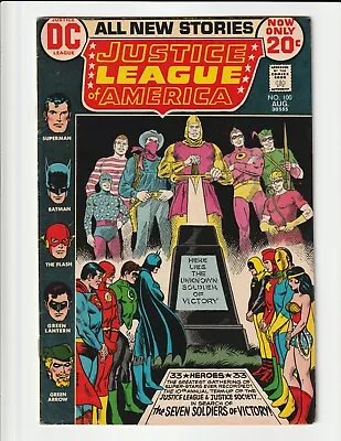 Buy Justice League Of America #100 (1972) First Appearance Of Nebula Man & Oracle Dc • 19.86£