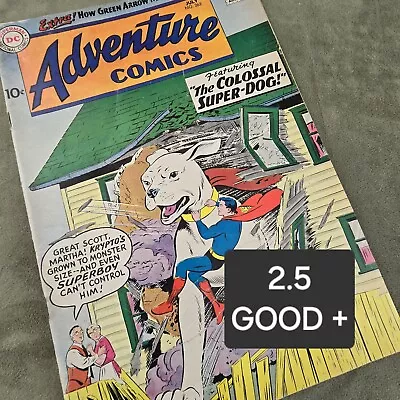 Buy 262 ADVENTURE COMICS Superboy Aquaman Green Arrow+Origin/Speedy DC Comics 1959 • 23.32£