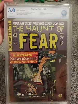 Buy Haunt Of Fear #15 (#1) 1950 - EC PCH 1st Issue Of The Title - CBCS 3.0 • 1,596.12£