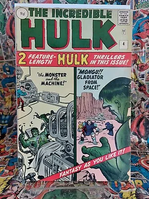 Buy Incredible Hulk #4 G/VG 1962 Marvel Origin Retold • 450£