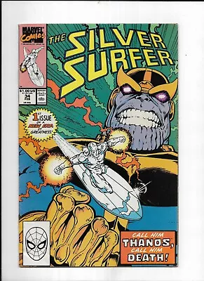 Buy Marvel  Comics ~ Silver Surfer  ~  # 34  (1990)  VF- • 12.78£