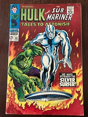 Buy Tales To Astonish #93 Mid-grade Incredible Hulk Silver Surfer FREE Shipping • 239.82£