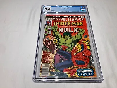 Buy Marvel Team Up 53 CGC 9.4 White Pages 1st Byrne Art On The X-Men Spider-Man Hulk • 145.64£