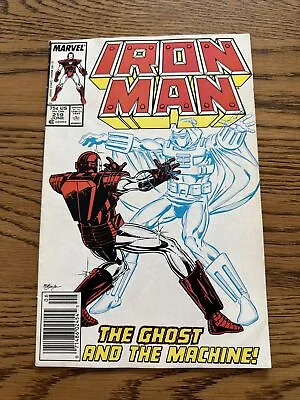 Buy IRON MAN #219 (Marvel  1987) Key 1st App Ghost! Newsstand! Ant Man &Wasp Movie! • 11.34£