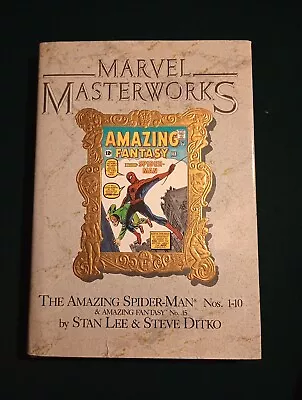 Buy Marvel Masterworks Vol 1Amazing Spider-man #1-10 & Amazing Fantasy #15 Hardcover • 27.98£