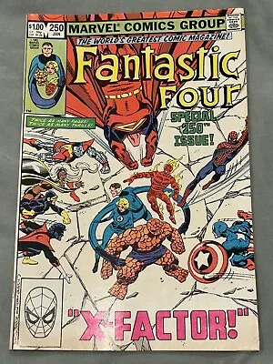 Buy Fantastic Four #250  X-Factor AVENGERS Spider-Man Very Nice -  COMBINED SHIPPING • 2.39£