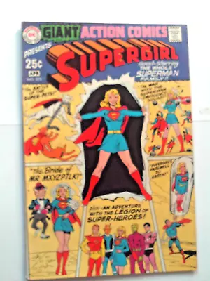 Buy Books, Comics & Magazines, Action Comics 373, Apr 1969. Fine.  Giant Supergirl. • 39£